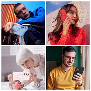 Foto 6 | Foto 6 | Funda De Teléfono Skylmw Para Samsung Galaxy S24 Plus De Silicona Rosa - Venta Internacional.