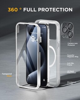 Foto 2 | Foto 2 | Funda Magnética Miracase Para Iphone 15 Pro Max, Color Blanco - Venta Internacional.