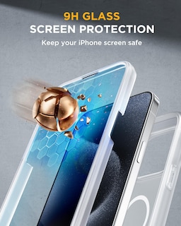 Foto 3 | Foto 3 | Funda Magnética Miracase Para Iphone 15 Pro Max, Color Blanco - Venta Internacional.