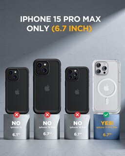 Foto 6 | Foto 6 | Funda Magnética Miracase Para Iphone 15 Pro Max, Color Blanco - Venta Internacional.