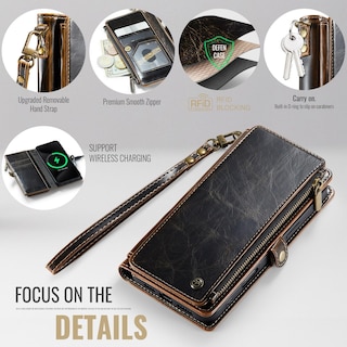 Foto 5 | Foto 5 | Funda Wallet Defencase Compatible Con Iphone 13 Pro Coffee - Venta Internacional.
