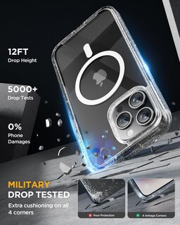 Foto 4 | Foto 4 | Funda Para Teléfono Miracase Magnetic Con Pantalla De Cristal Para Iphone 15 Pro - Venta Internacional.