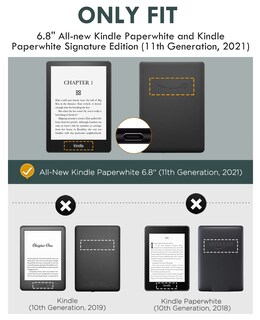 Foto 2 | Foto 2 | Funda Moko Para Kindle Paperwhite 2021 De 6,8 Pulgadas Con Función De Encendido Y Apagado Automáticos - Venta Internacional.