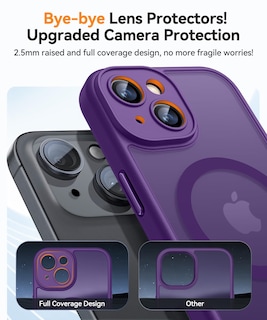 Foto 3 | Foto 3 | Funda Magnética Canshn Para Iphone 14 6.1, Color Morado Oscuro - Venta Internacional.