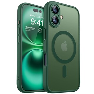 Foto 1 | Foto 1 | Funda Magnética Canshn Para Iphone 16, Color Verde Oscuro - Venta Internacional.