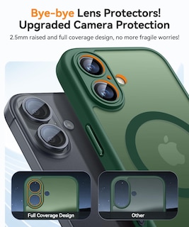 Foto 3 | Foto 3 | Funda Magnética Canshn Para Iphone 16, Color Verde Oscuro - Venta Internacional.