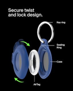 Foto 3 | Foto 3 | Soporte Seguro Impermeable Para Apple Airtag De Belkin Blue - Venta Internacional.