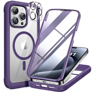 Foto 1 | Foto 1 | Funda Magnética Miracase Con Protector De Pantalla Para Iphone 12 Pro Max - Venta Internacional.