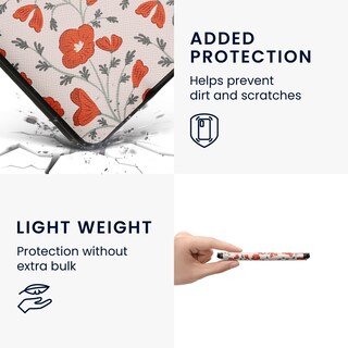 Foto 4 | Foto 4 | Funda Kwmobile Compatible Con Amazon Kindle Paperwhite Poppy - Venta Internacional.