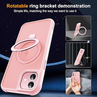 Foto 2 | Foto 2 | Funda De Teléfono Skylmw Compatible Con Iphone 12/12 Pro 6.1 Rosa - Venta Internacional.