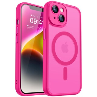 Foto 1 | Foto 1 | Funda Magnética Canshn Para Iphone 14 Plus, Color Rosa Intenso - Venta Internacional.