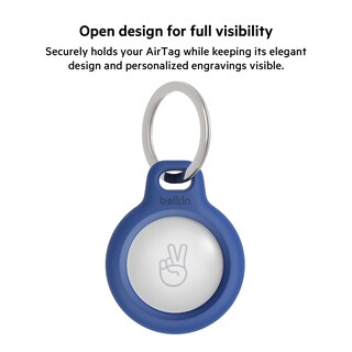 Foto 4 | Foto 4 | Soporte Seguro Para Airtag Belkin Con Llavero, Paquete De 4 Unidades, Color Azul - Venta Internacional.