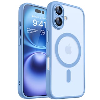 Foto 1 | Foto 1 | Funda Magnética Canshn Para Iphone 16 A Prueba De Golpes, Color Azul Claro - Venta Internacional.