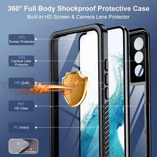 Foto 5 | Foto 5 | Funda De Teléfono Spidercase Impermeable Para Samsung Galaxy S22 De 6.1 Pulgadas - Venta Internacional.