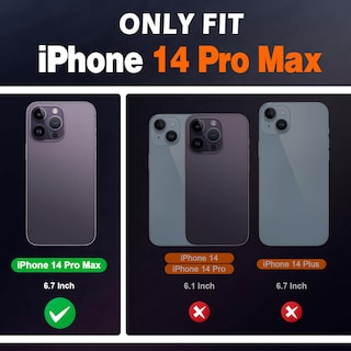 Foto 2 | Foto 2 | Funda De Teléfono Shieldon Para Iphone 14 Pro Max 5g De 6.7 Pulgadas - Negra - Venta Internacional.