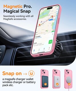 Foto 4 | Foto 4 | Funda Magnética Canshn Para Iphone 15 6.1 - Rosa - Venta Internacional.