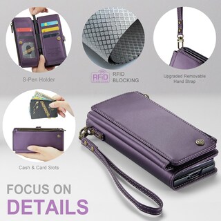 Foto 4 | Foto 4 | Funda Tipo Cartera Para Samsung Galaxy Z Fold 5, Color Morado - Venta Internacional.