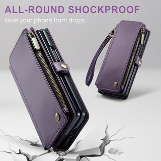 Foto 5 | Foto 5 | Funda Tipo Cartera Para Samsung Galaxy Z Fold 5, Color Morado - Venta Internacional.