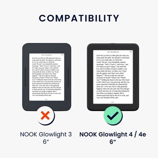 Foto 6 | Foto 6 | Funda Para Lector Electrónico Kwmobile Compatible Con Barnes & Noble Nook Glowlight 4/4e - Venta Internacional.