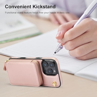 Foto 6 | Foto 6 | Funda Tipo Cartera Tipo Bandolera Bocasal Para Iphone 16 Pro Max En Oro Rosa - Venta Internacional.