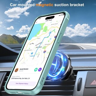 Foto 4 | Foto 4 | Funda Para Teléfono Sterker Con Soporte Magnético Para Iphone 13 Pro Max, Color Verde - Venta Internacional.