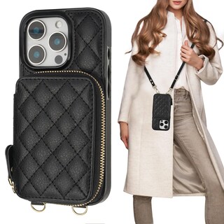 Foto 1 | Foto 1 | Funda Tipo Cartera Tipo Bandolera Bocasal Para Iphone 16 Pro De 6,3 Pulgadas, Color Negro - Venta Internacional.