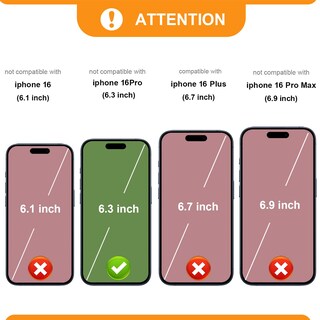 Foto 2 | Foto 2 | Funda Tipo Cartera Tipo Bandolera Bocasal Para Iphone 16 Pro De 6,3 Pulgadas, Color Negro - Venta Internacional.