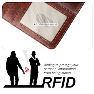 Foto 6 | Foto 6 | Funda Tipo Cartera Bocasal Para Iphone 15 Pro Con Magsafe De Piel Marrón - Venta Internacional.