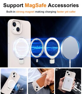 Foto 3 | Foto 3 | Funda De Silicona Sterker Con Soporte Magnético Para Iphone 13/14 - Venta Internacional.