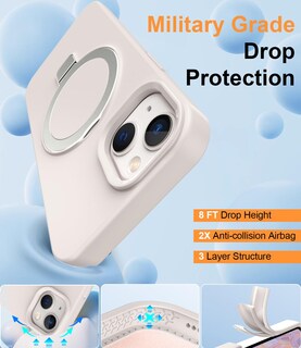 Foto 4 | Foto 4 | Funda De Silicona Sterker Con Soporte Magnético Para Iphone 13/14 - Venta Internacional.