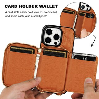 Foto 4 | Foto 4 | Funda Tipo Cartera Tipo Bandolera Bocasal Para Iphone 16 Pro De 6.3 Pulgadas - Venta Internacional.