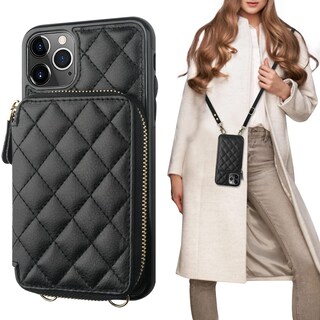 Foto 1 | Foto 1 | Funda Tipo Cartera Tipo Bandolera Bocasal Para Iphone 11 Pro Max, Color Negro - Venta Internacional.