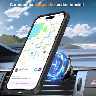 Foto 5 | Foto 5 | Funda Para Teléfono Sterker Con Soporte Magnético Para Iphone 15 Pro Max, Color Negro - Venta Internacional.