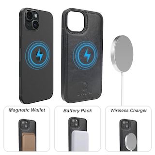 Foto 4 | Foto 4 | Funda Tipo Cartera Bocasal Para Iphone 14 De 6.1 Pulgadas Con Magsafe Black - Venta Internacional.