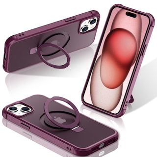 Foto 1 | Foto 1 | Funda De Teléfono Sterker Con Soporte Magnético Para Iphone 15, Color Rojo Vino - Venta Internacional.