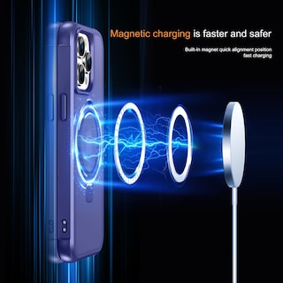 Foto 4 | Foto 4 | Funda Para Teléfono Sterker Con Soporte Magnético Para Iphone 15 Pro, Azul - Venta Internacional.