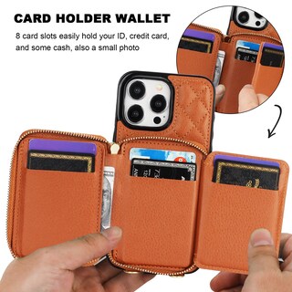 Foto 4 | Foto 4 | Funda Tipo Cartera Tipo Bandolera Bocasal Para Iphone 15 Pro Max, Color Marrón - Venta Internacional.