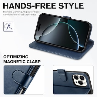 Foto 4 | Foto 4 | Funda Para Teléfono Tucch Wallet Iphone 16 Pro 6.3'' 2024 Azul Oscuro - Venta Internacional.