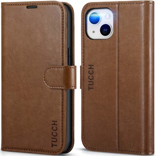 Foto 1 | Foto 1 | Funda Para Teléfono Tucch Wallet, Piel Sintética, Rfid, Iphone 14 6.1, Color Marrón - Venta Internacional.