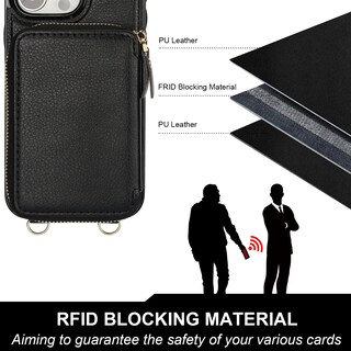 Foto 5 | Foto 5 | Funda Tipo Cartera Tipo Bandolera Bocasal Magsafe Para Iphone 16 Pro - Venta Internacional.