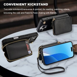 Foto 7 | Foto 7 | Funda Tipo Cartera Tipo Bandolera Bocasal Magsafe Para Iphone 16 Pro - Venta Internacional.
