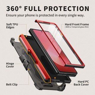 Foto 5 | Foto 5 | Funda De Teléfono Tongate Para Samsung Galaxy Z Fold 6 Con Accesorios - Venta Internacional.