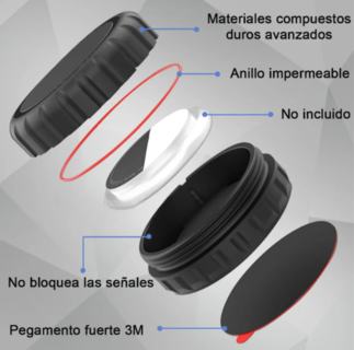 Foto 4 | Foto 4 | Xtellar Fundas De Lujo Protectores De Pc Resistentes Al Agua Para Apple Airtag (2 Piezas)