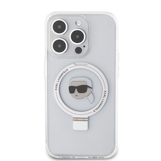 Foto 4 | Foto 4 | Funda Original Karl Ring Stand Iphone 15 Pro Transparente
