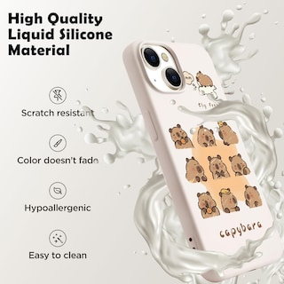 Foto 3 | Foto 3 | Funda De Teléfono Luminousguard Para Iphone 13 Silicone Capybara - Venta Internacional.