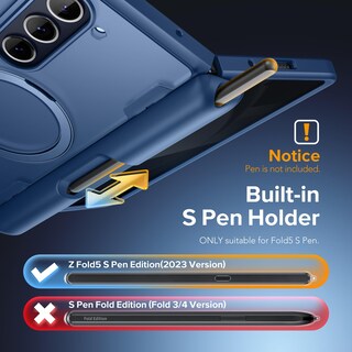 Foto 2 | Foto 2 | Funda De Teléfono Mobosi Para Samsung Galaxy Z Fold 5 Con Ranura Para Bolígrafo S - Venta Internacional.