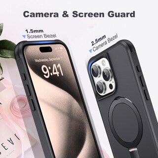 Foto 7 | Foto 7 | Funda De Teléfono Tianli Diseñada Para Iphone 15 Pro Con Soporte Anular - Venta Internacional.