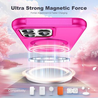 Foto 4 | Foto 4 | Funda De Teléfono Tianli Para Iphone 12 Pro Max/13 Pro Max Rosa Intenso - Venta Internacional.