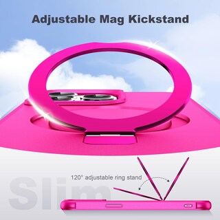 Foto 6 | Foto 6 | Funda De Teléfono Tianli Para Iphone 12 Pro Max/13 Pro Max Rosa Intenso - Venta Internacional.