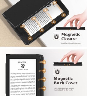 Foto 6 | Foto 6 | Funda Moko Para Kindle 6 Totalmente Nuevos De 11.ª 10.ª Y 8.ª Generación Color Negro - Venta Internacional.